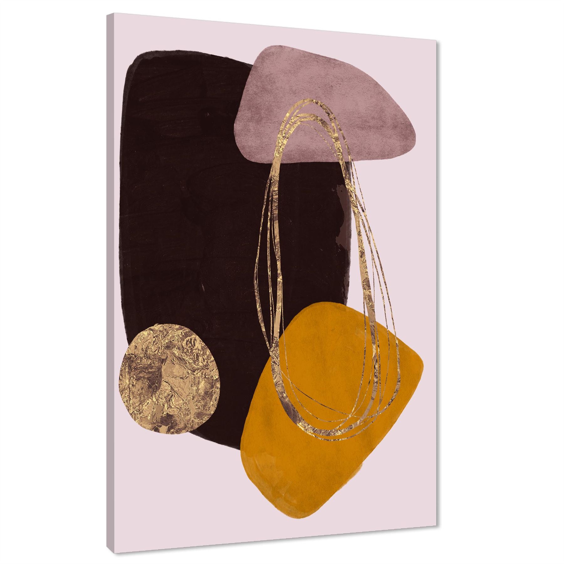 Abstract Pink Brown Graphic Framed Art Prints - Picture 26 of 54