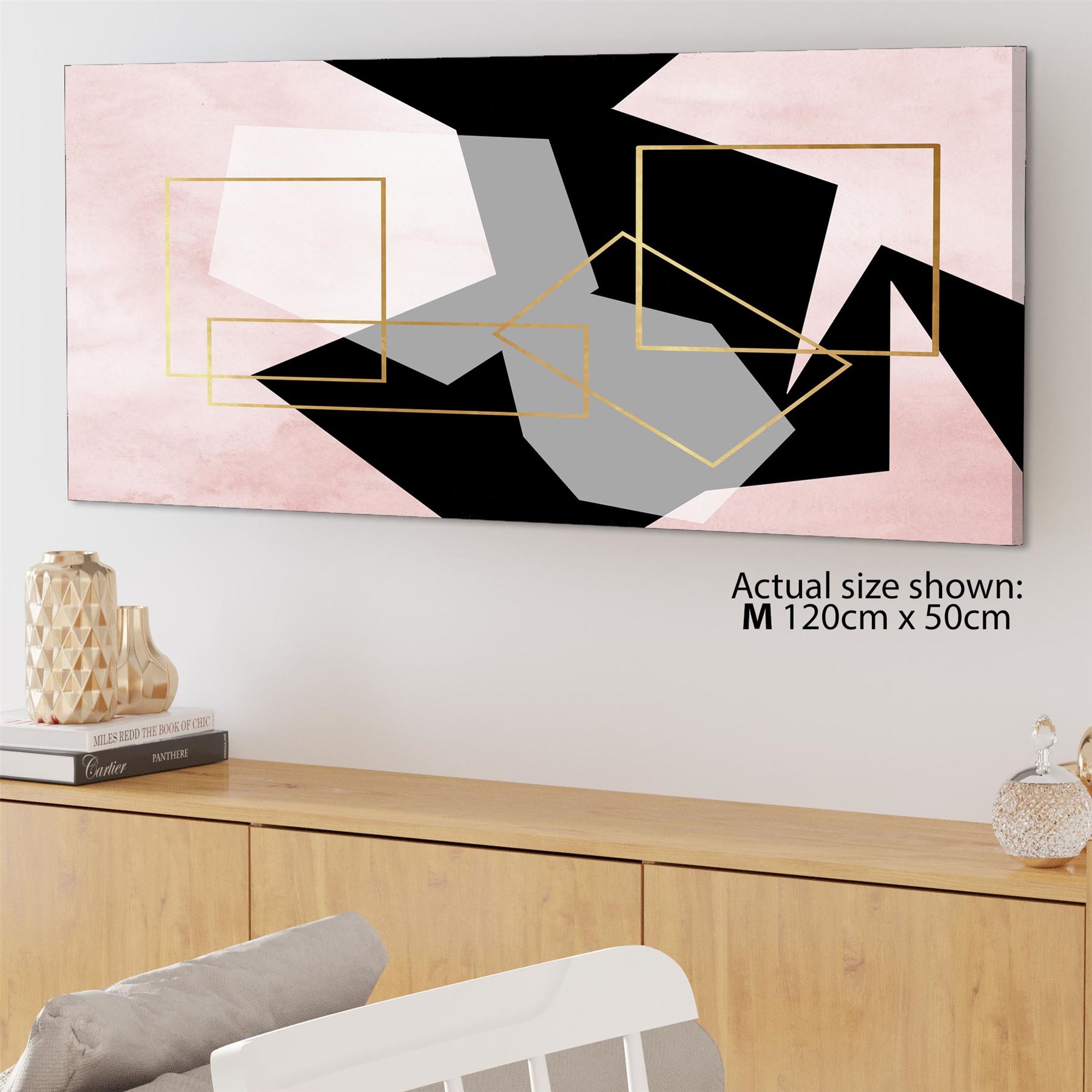 Landscape Canvas Art Prints Pink Black - Picture 33 of 55