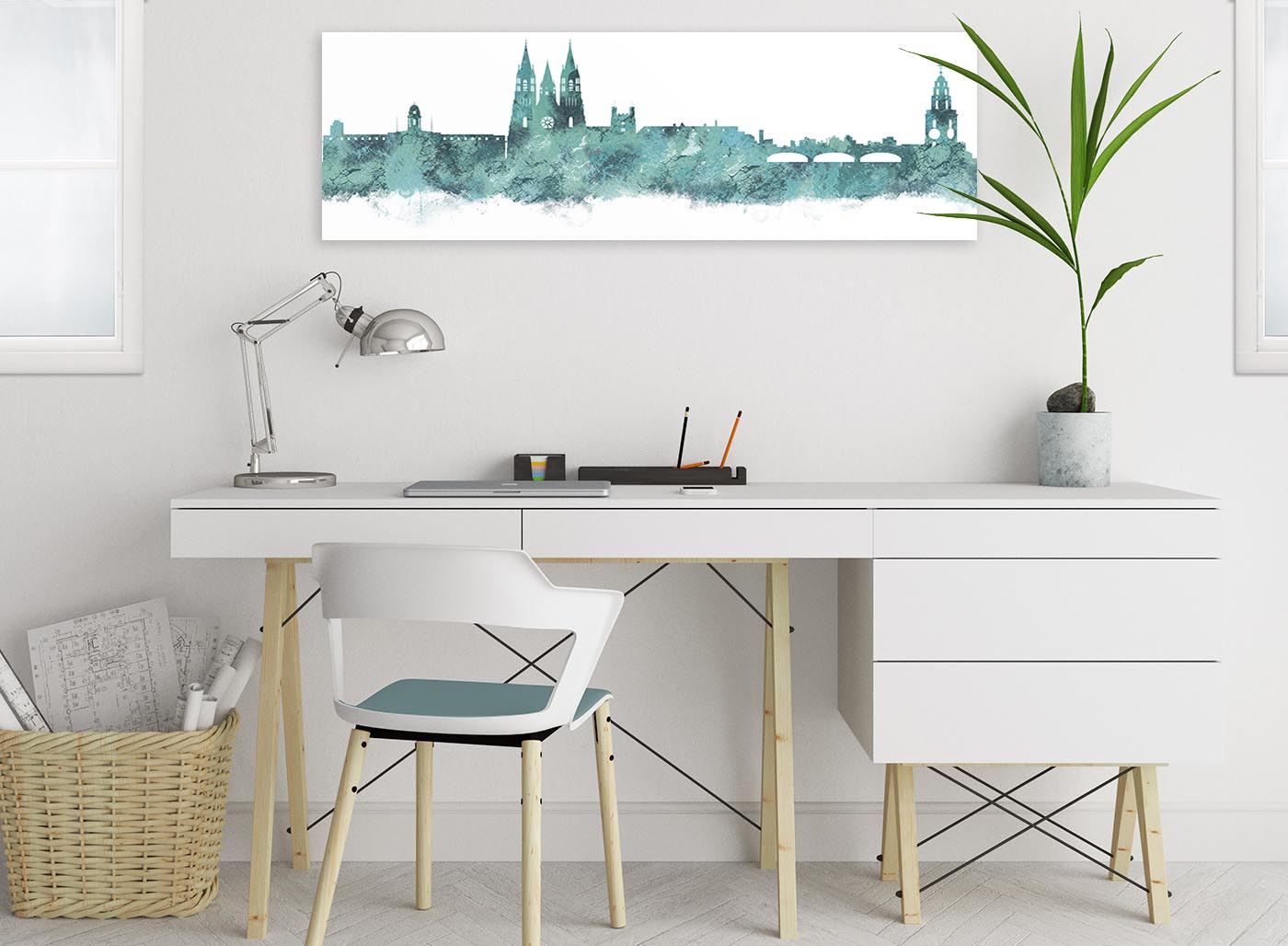 Cork Skyline Canvas Wall Art Print - 17 Colours Available - 94cm wide - Picture 86 of 86