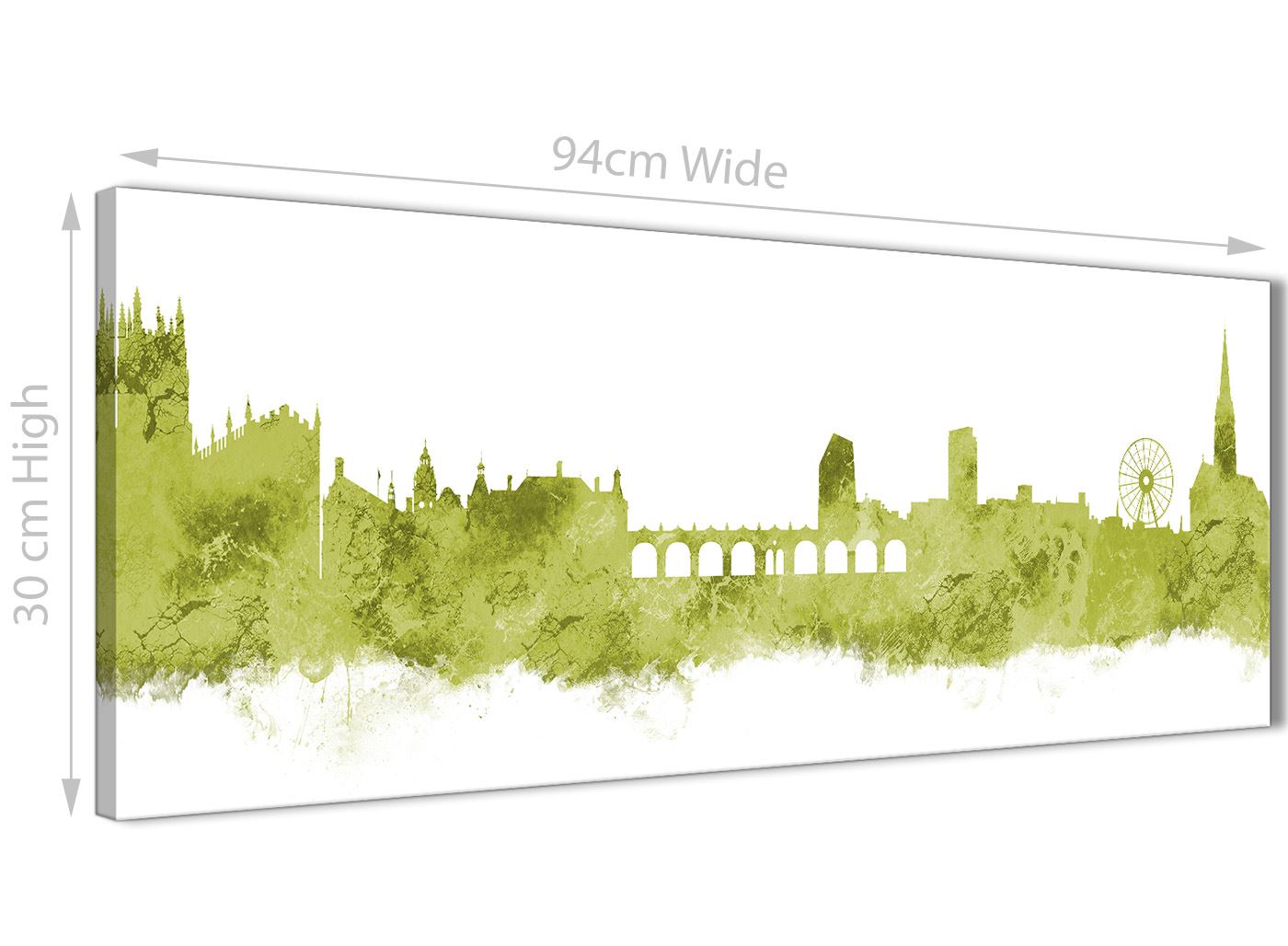 Sheffield Skyline Canvas Wall Art Print - 17 Colours Available - 94cm wide - Picture 49 of 86