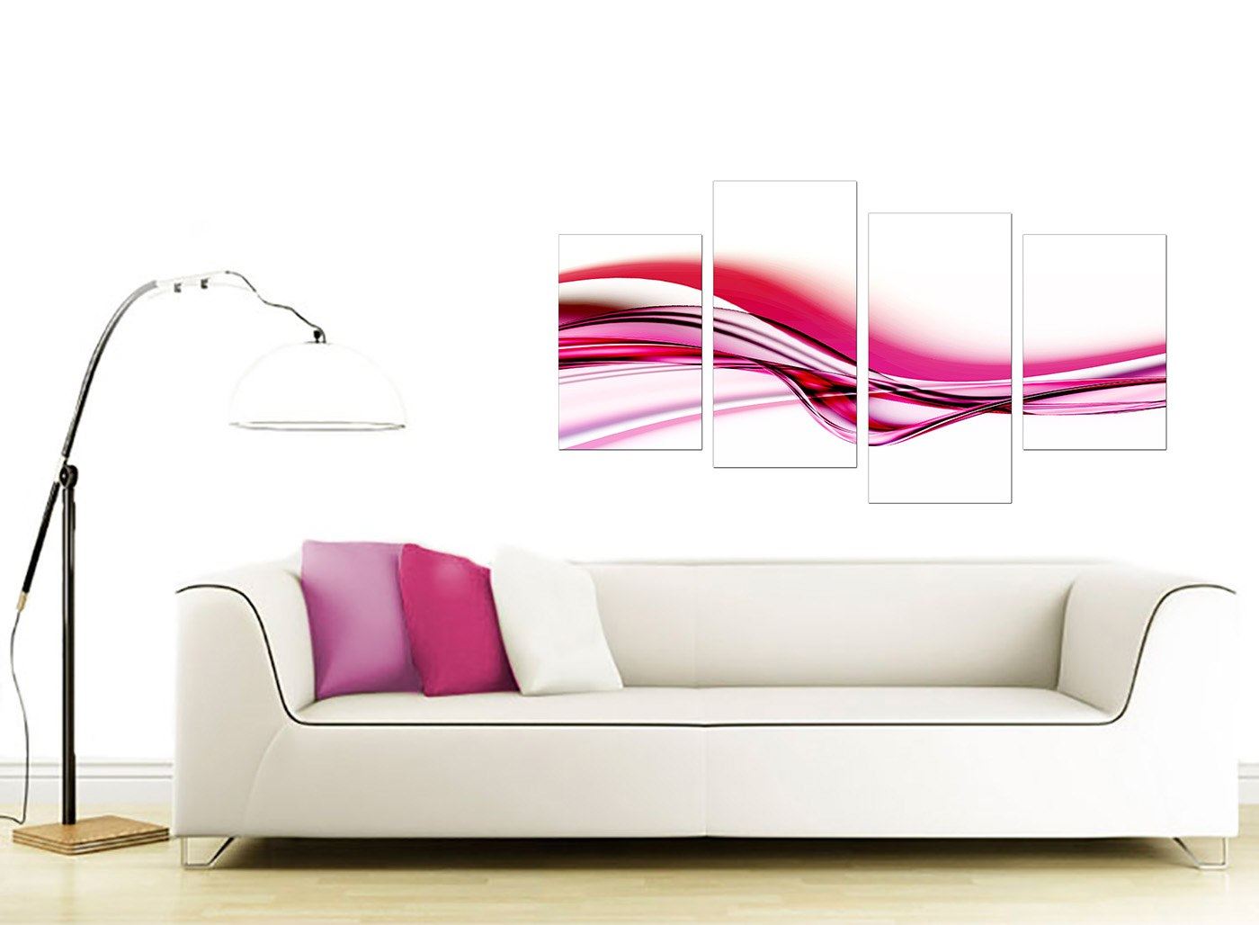 Large Modern Abstract Pink Canvas Wall Art Prints 130cm Set XL 4030 eBay