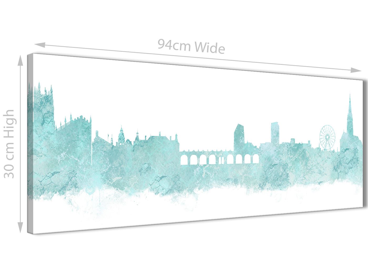 Sheffield Skyline Canvas Wall Art Print - 17 Colours Available - 94cm wide - Picture 29 of 86