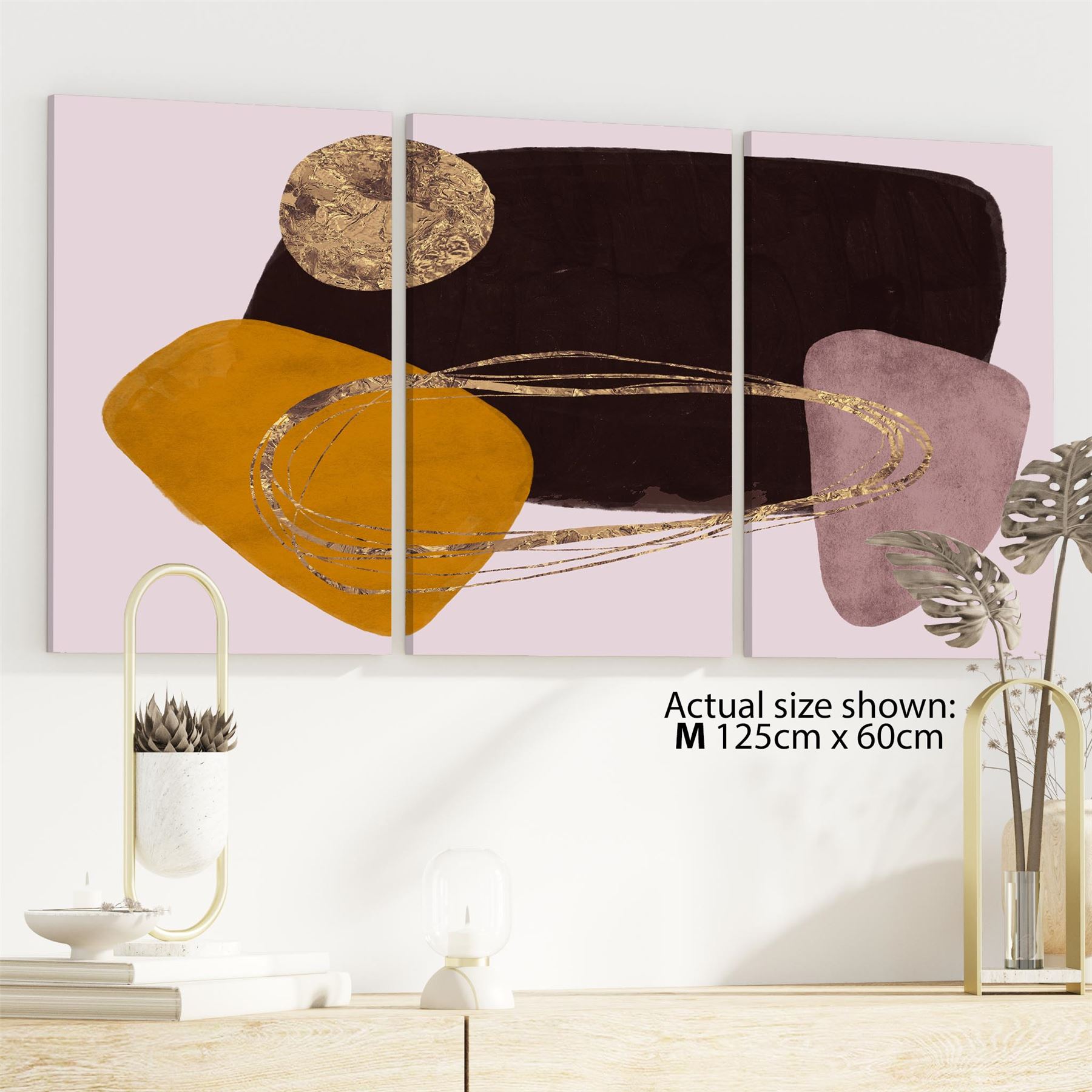 Abstract Pink Brown Graphic Framed Art Prints - Picture 38 of 54