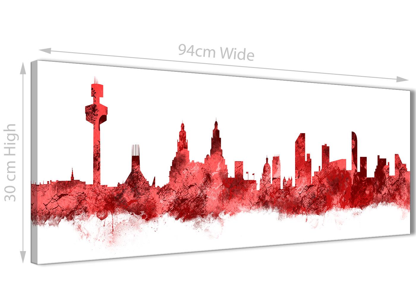 Liverpool Skyline Canvas Wall Art Print 17 Colours Available 94cm