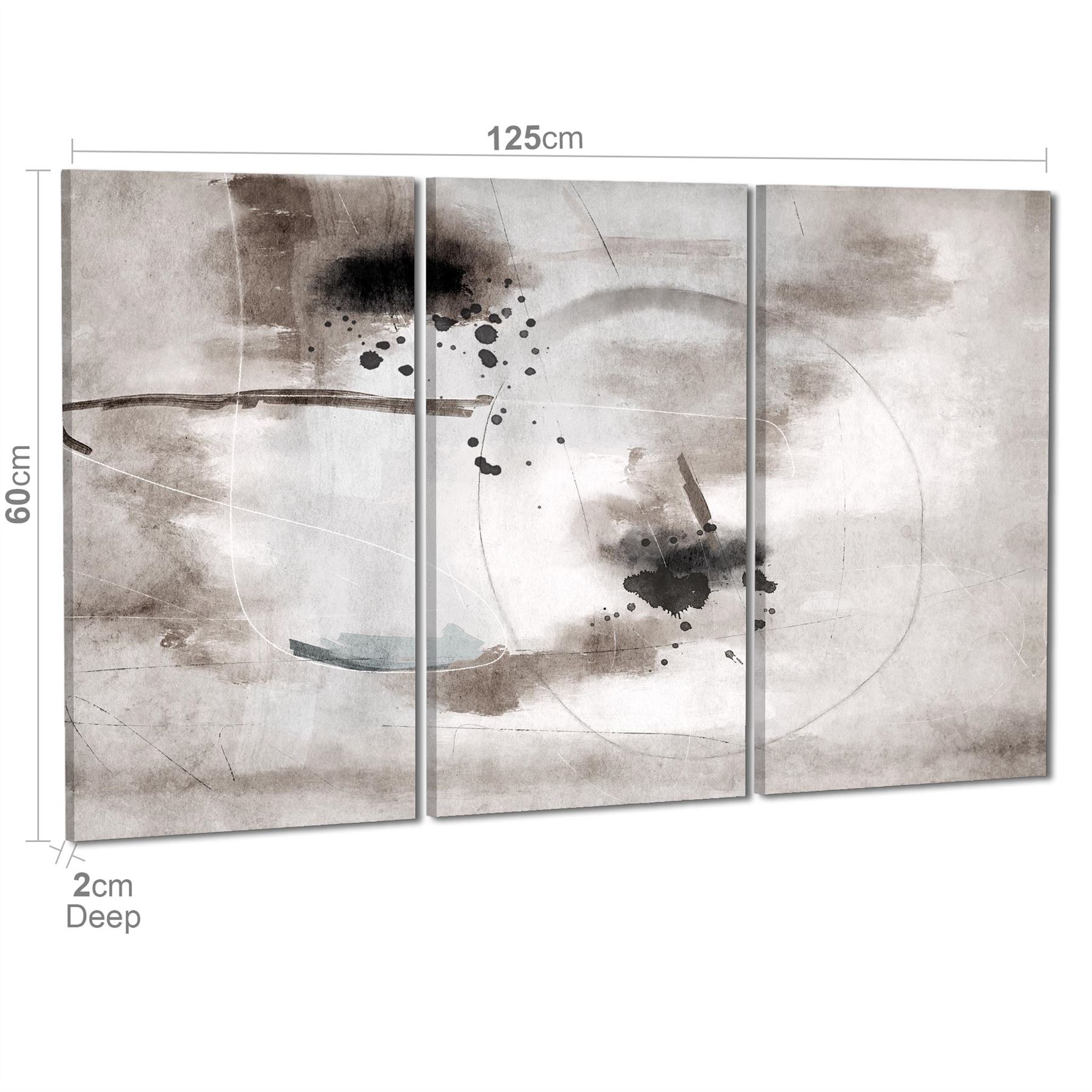 Impresión artística de pared enmarcada gráfica en blanco y negro beige abstracta - Imagen 40 de 55