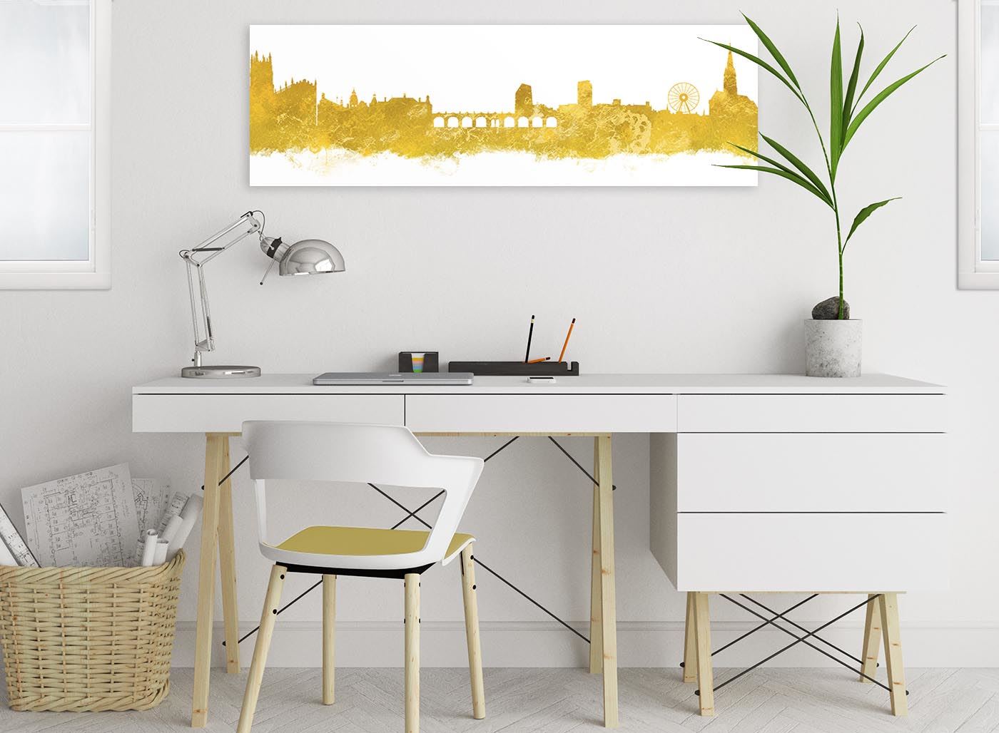 Sheffield Skyline Canvas Wall Art Print - 17 Colours Available - 94cm wide - Picture 61 of 86
