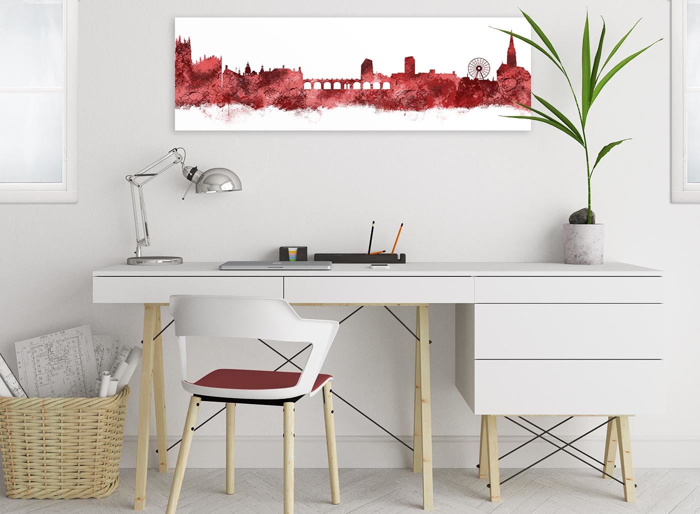 Sheffield Skyline Canvas Wall Art Print - 17 Colours Available - 94cm wide - Picture 76 of 86