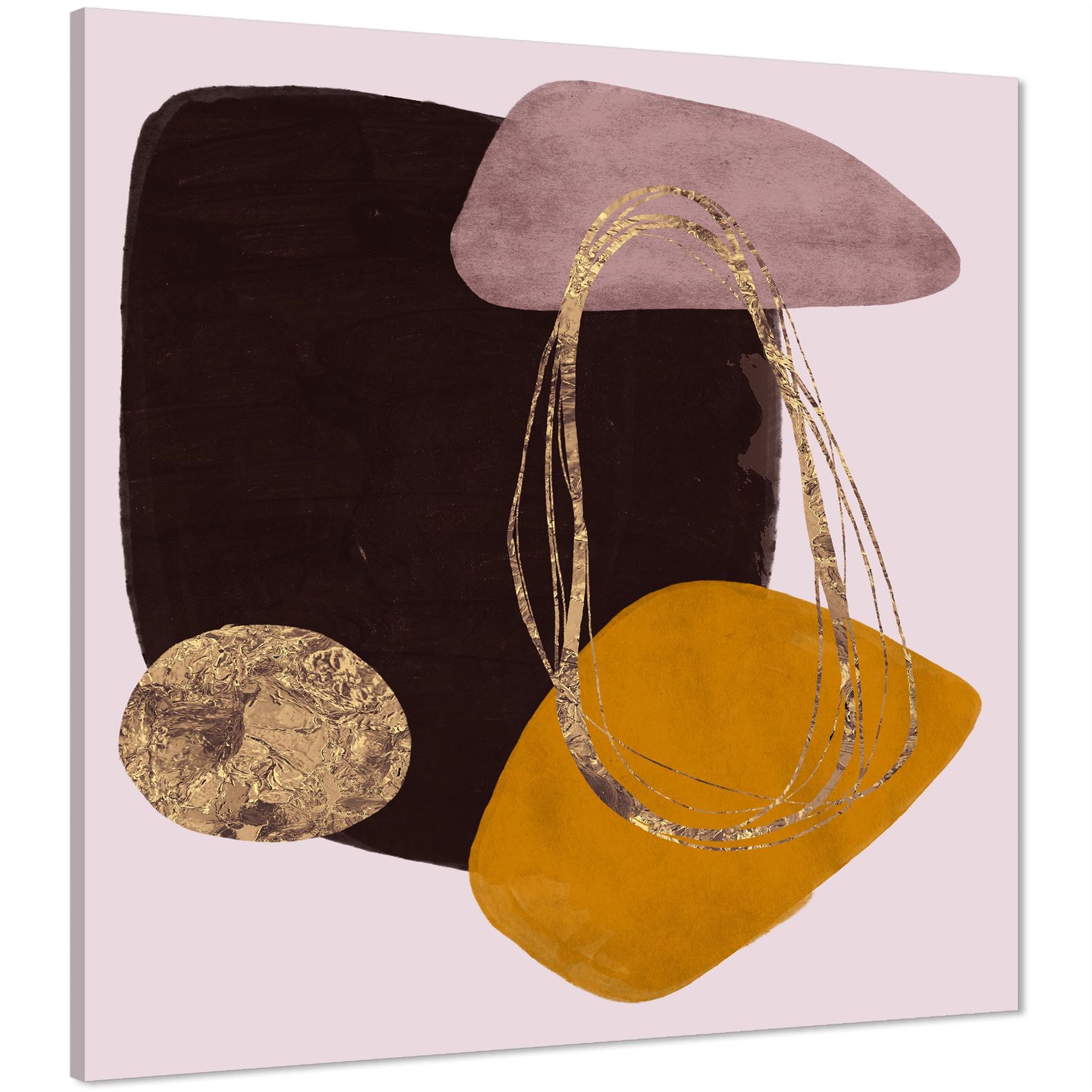 Abstract Pink Brown Graphic Framed Art Prints - Picture 20 of 54