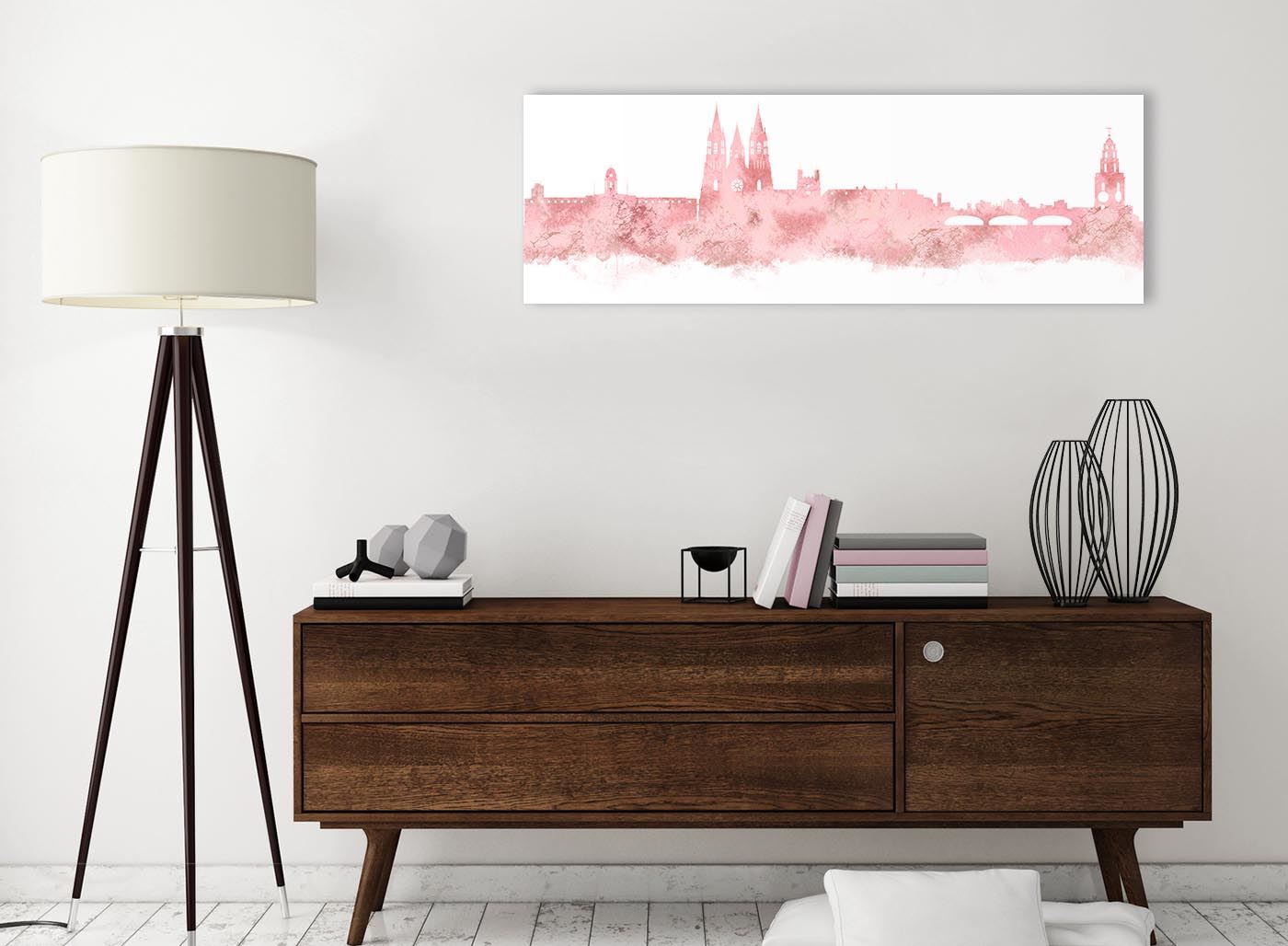Cork Skyline Canvas Wall Art Print - 17 Colours Available - 94cm wide - Picture 9 of 86
