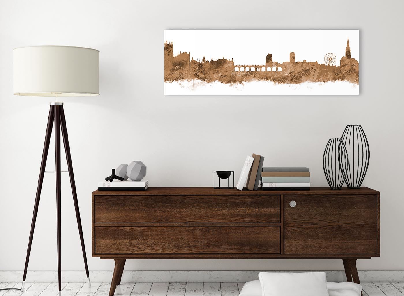 Sheffield Skyline Canvas Wall Art Print - 17 Colours Available - 94cm wide - Picture 13 of 86