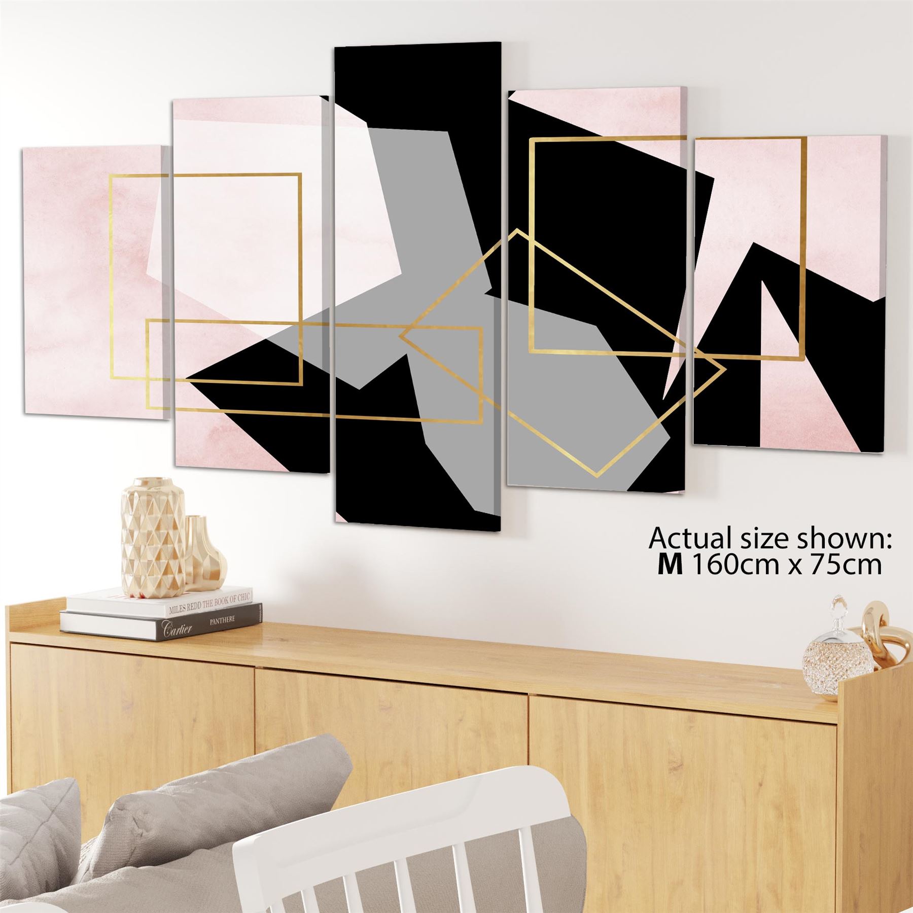Landscape Canvas Art Prints Pink Black - Picture 50 of 55