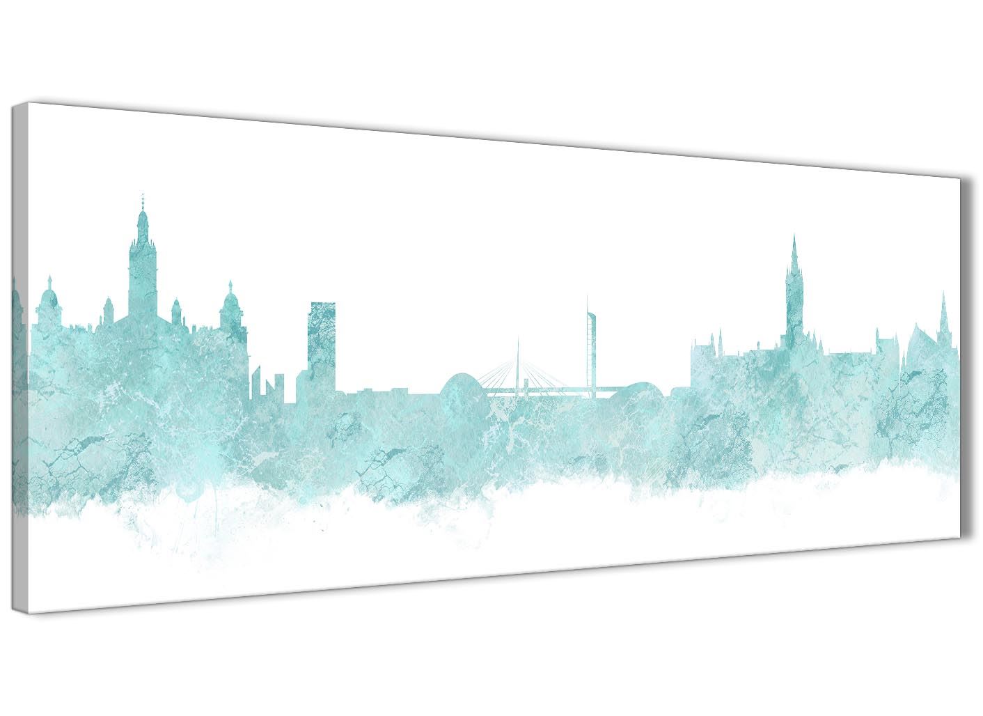 Glasgow Skyline Canvas Wall Art Print - 17 Colours Available - 94cm wide - Picture 27 of 86