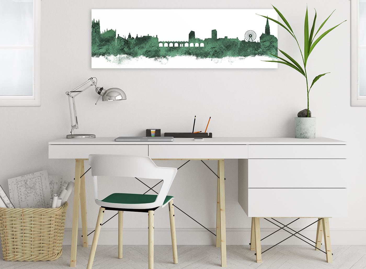 Sheffield Skyline Canvas Wall Art Print - 17 Colours Available - 94cm wide - Picture 36 of 86