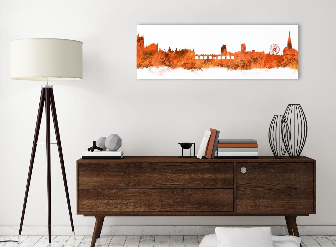 Sheffield Skyline Canvas Wall Art Print - 17 Colours Available - 94cm wide - Picture 18 of 86