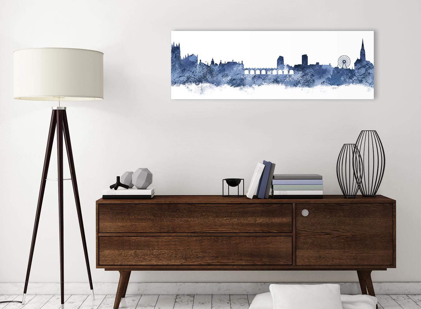 Sheffield Skyline Canvas Wall Art Print - 17 Colours Available - 94cm wide - Picture 3 of 86