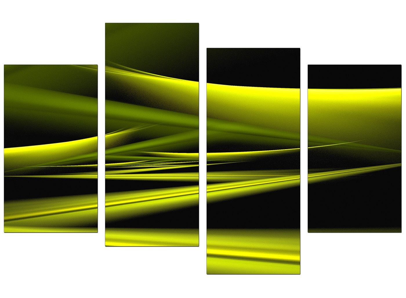 Large Modern Lime Green Abstract Canvas Wall Art 130cm Pictures 4047