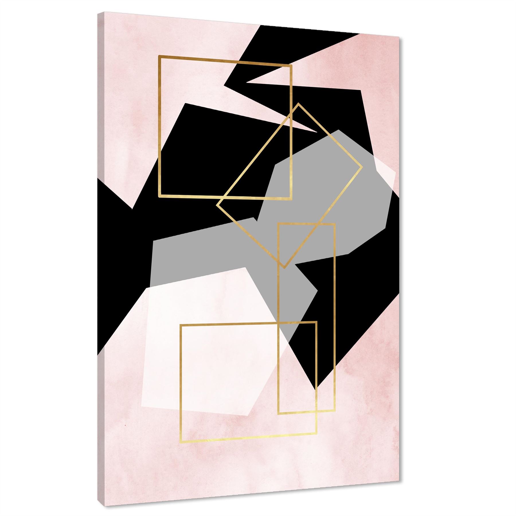 Landscape Canvas Art Prints Pink Black - Picture 14 of 55