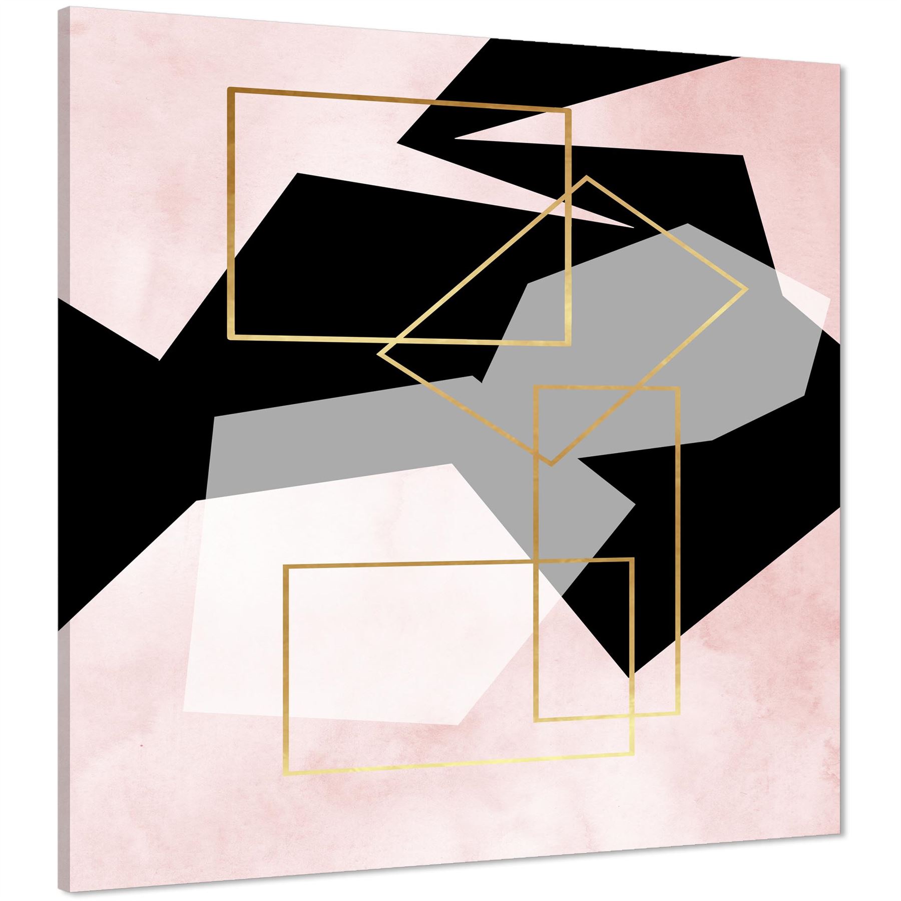 Landscape Canvas Art Prints Pink Black - Picture 8 of 55