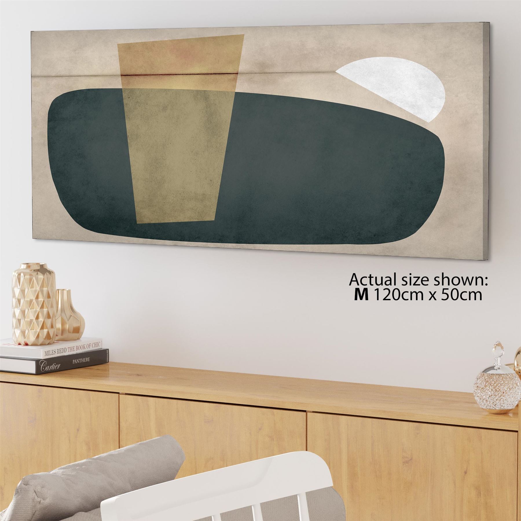 Abstract Beige Green Watercolour Canvas Art Prints - Picture 33 of 55