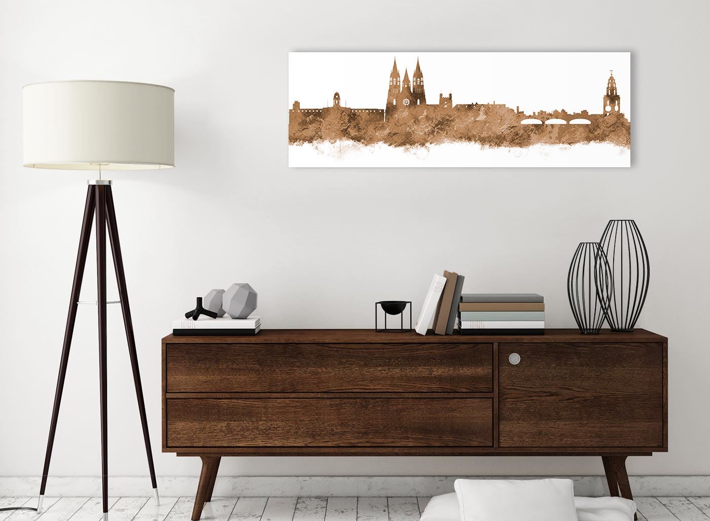 Cork Skyline Canvas Wall Art Print - 17 Colours Available - 94cm wide - Picture 14 of 86