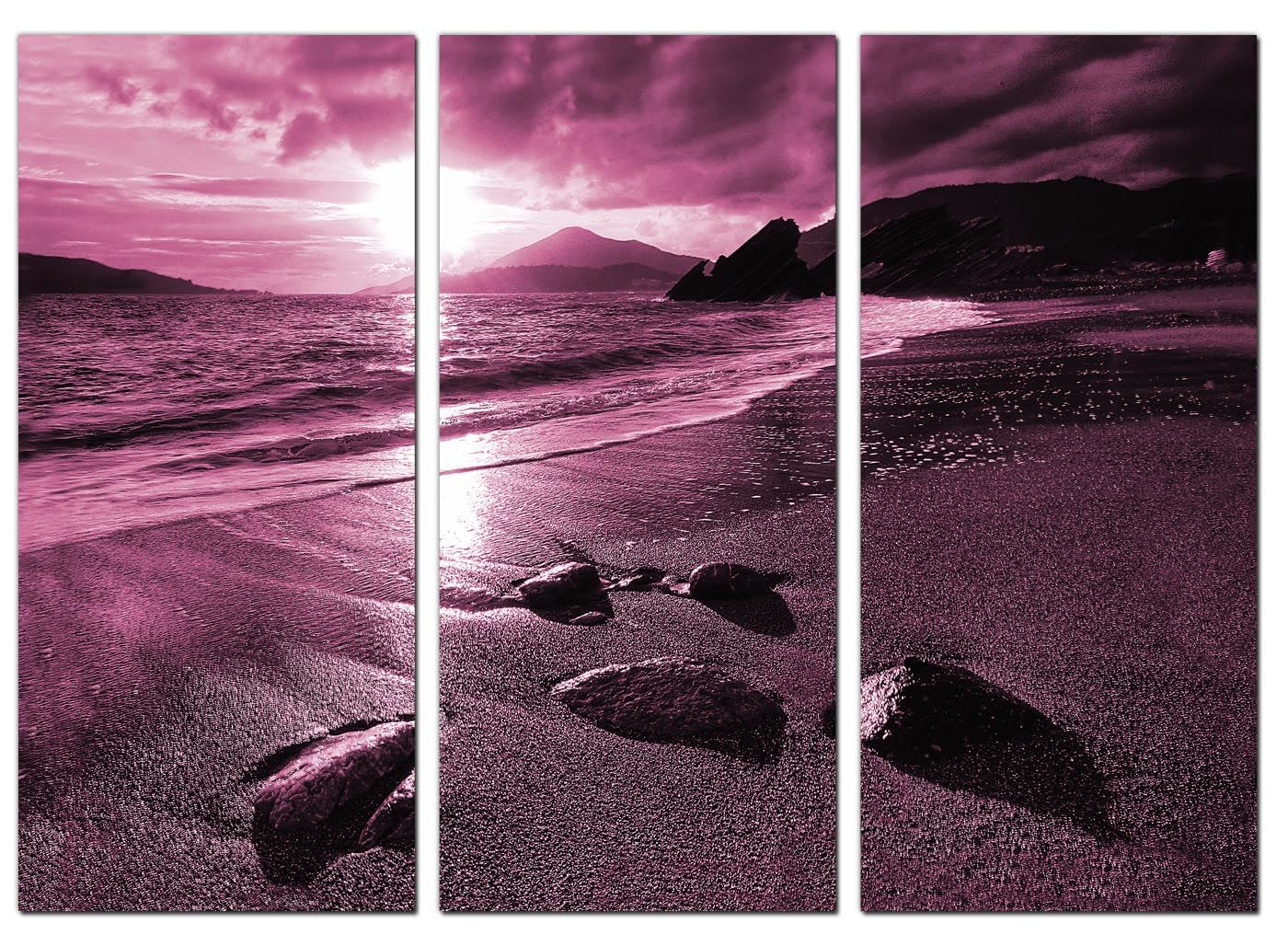 3 Piece Plum Purple Large Canvas Art Pictures Wall Prints Bedroom 3078