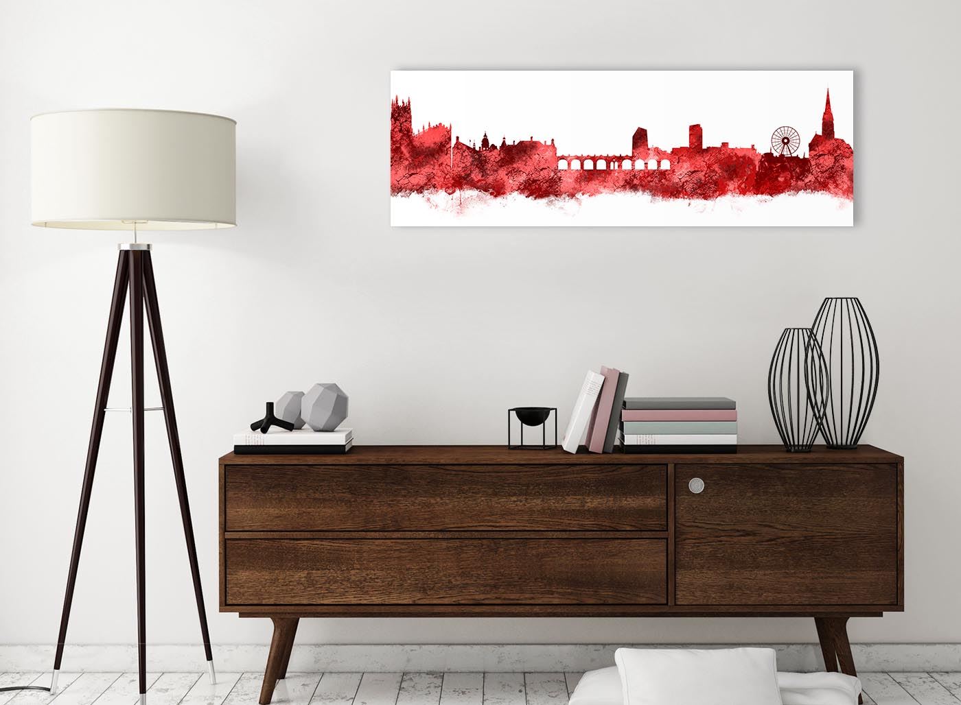 Sheffield Skyline Canvas Wall Art Print - 17 Colours Available - 94cm wide - Picture 73 of 86