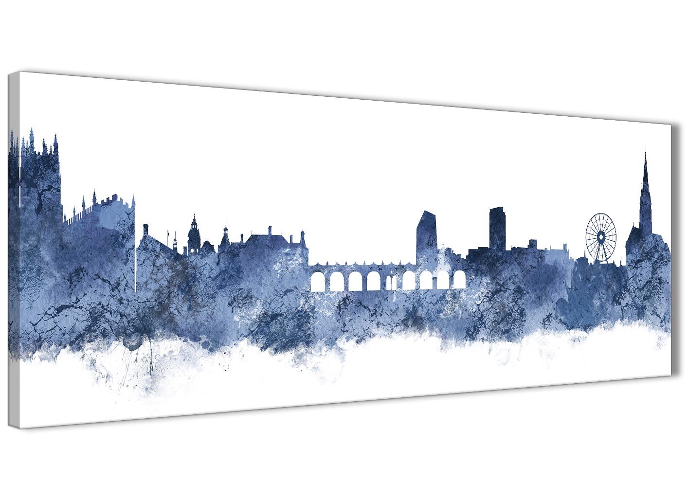 Sheffield Skyline Canvas Wall Art Print - 17 Colours Available - 94cm wide - Picture 2 of 86