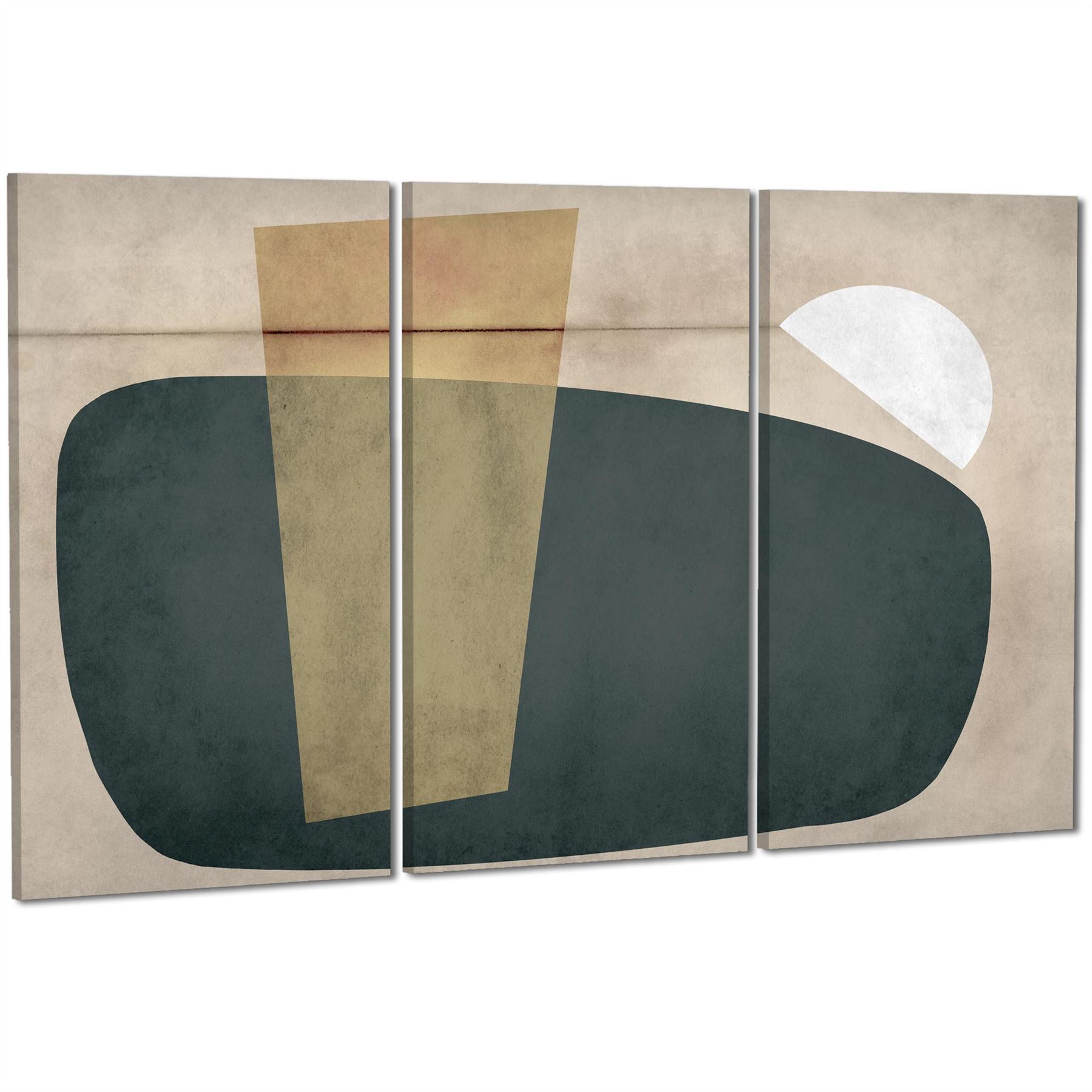 Abstract Beige Green Watercolour Canvas Art Prints - Picture 37 of 55