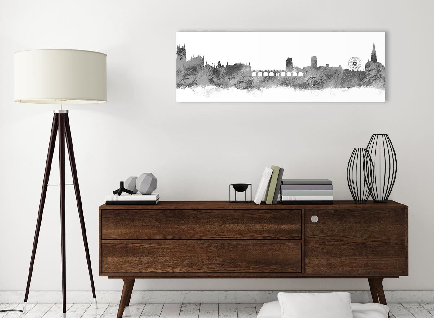 Sheffield Skyline Canvas Wall Art Print - 17 Colours Available - 94cm wide - Picture 38 of 86