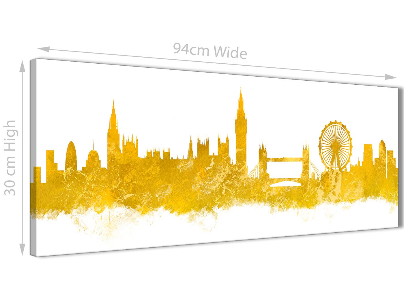 London Skyline Canvas Wall Art Print 17 Colours Available 94cm wide