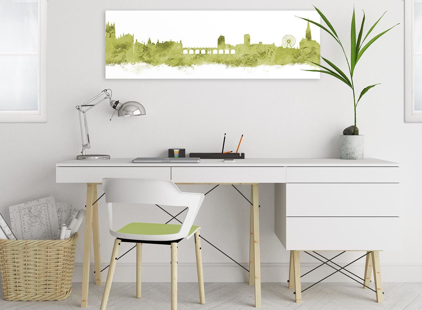 Sheffield Skyline Canvas Wall Art Print - 17 Colours Available - 94cm wide - Picture 51 of 86