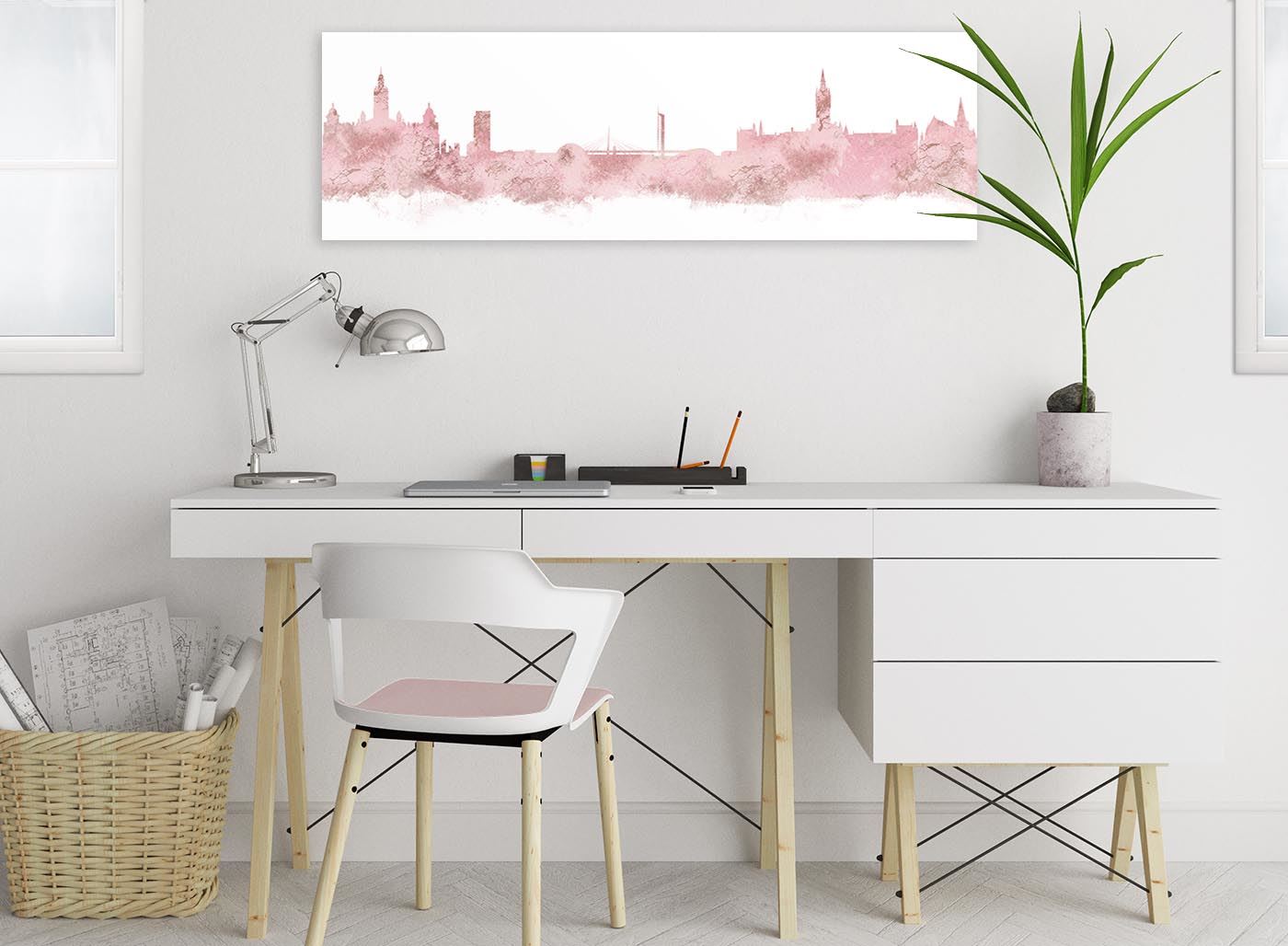 Glasgow Skyline Canvas Wall Art Print - 17 Colours Available - 94cm wide - Picture 11 of 86