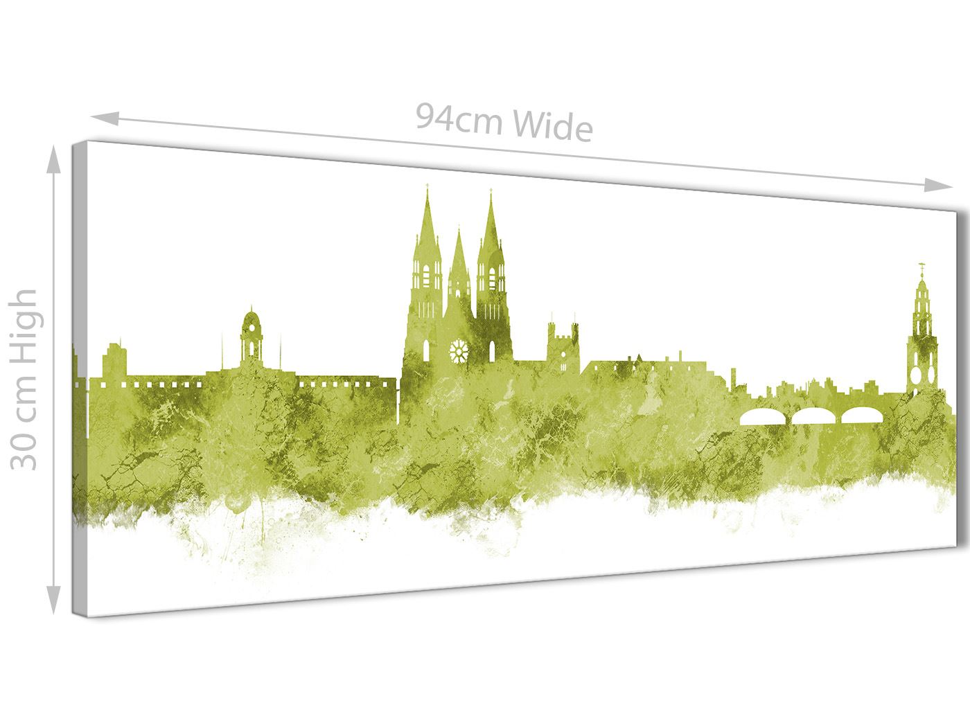 Cork Skyline Canvas Wall Art Print - 17 Colours Available - 94cm wide - Picture 50 of 86