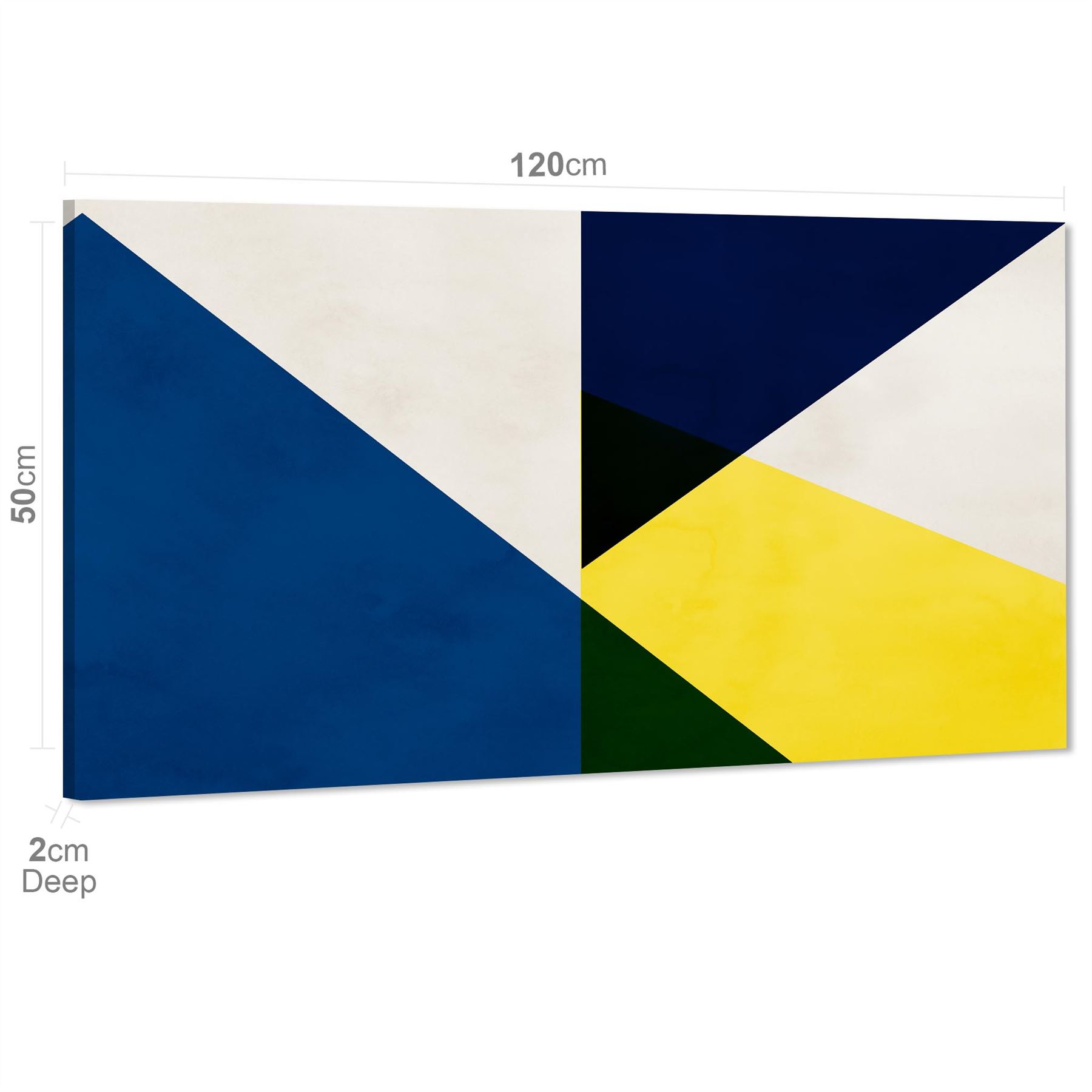 Abstrakte gelb blau Kunstwerk Leinwand Kunst Bilder - Bild 35 von 55