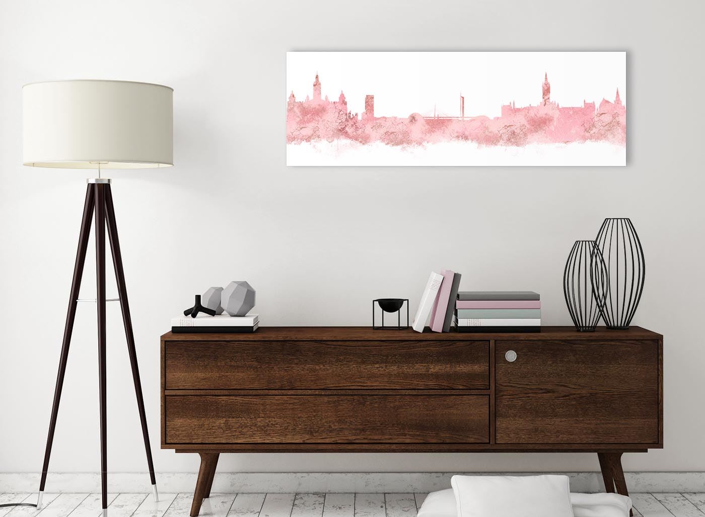 Glasgow Skyline Canvas Wall Art Print - 17 Colours Available - 94cm wide - Picture 8 of 86