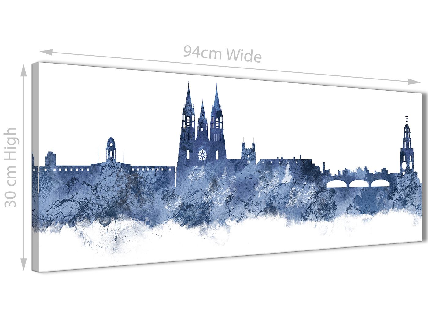 Cork Skyline Canvas Wall Art Print - 17 Colours Available - 94cm wide - Picture 5 of 86