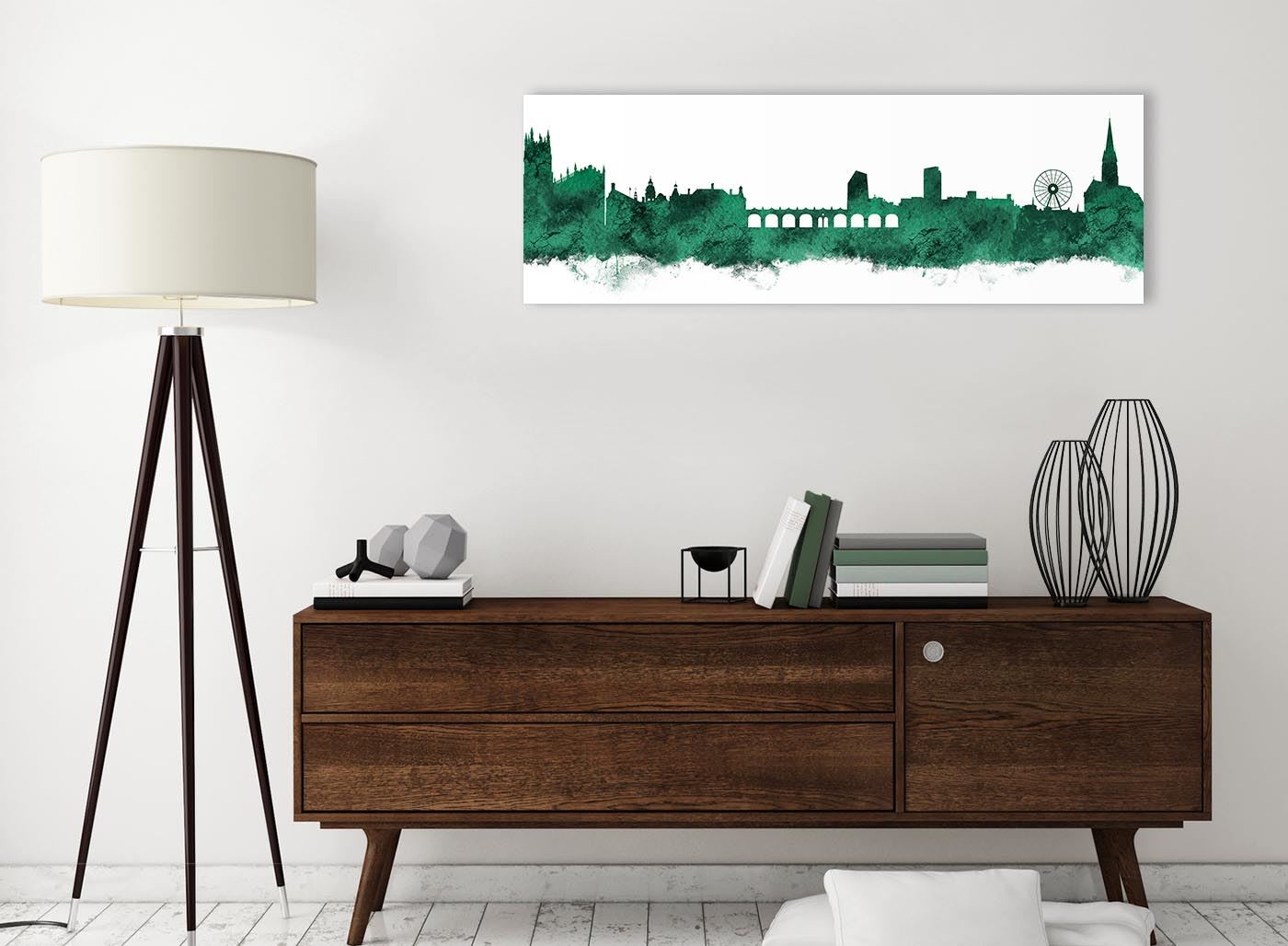 Sheffield Skyline Canvas Wall Art Print - 17 Colours Available - 94cm wide - Picture 33 of 86