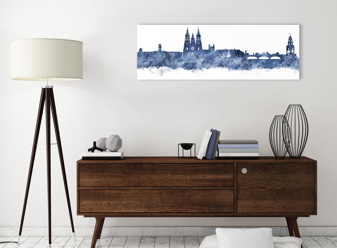 Cork Skyline Canvas Wall Art Print - 17 Colours Available - 94cm wide - Picture 4 of 86
