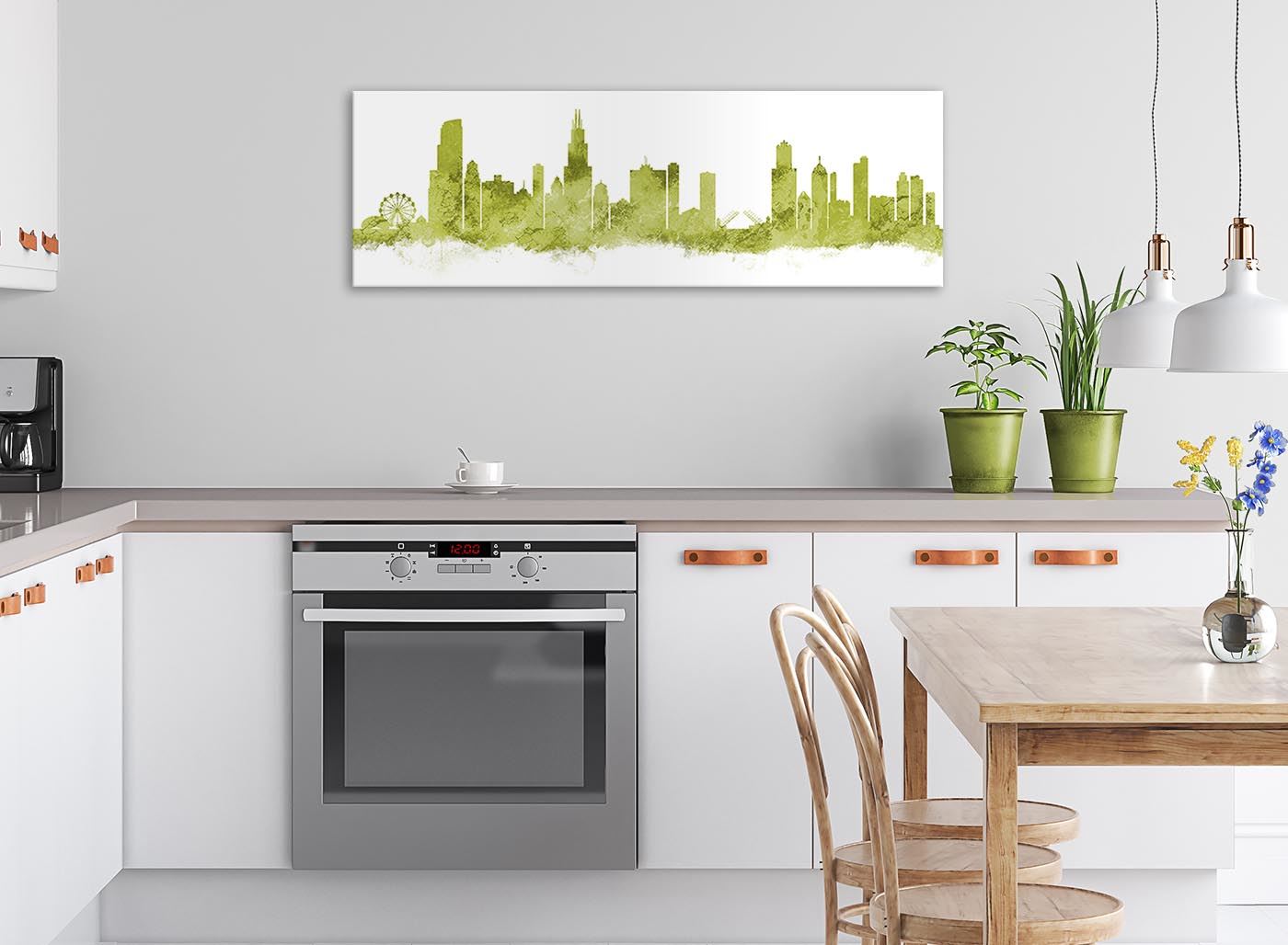 Chicago Skyline Leinwand Wandbild Kunstdruck - 17 Farben verfügbar - 94 cm breit - Bild 59 von 101