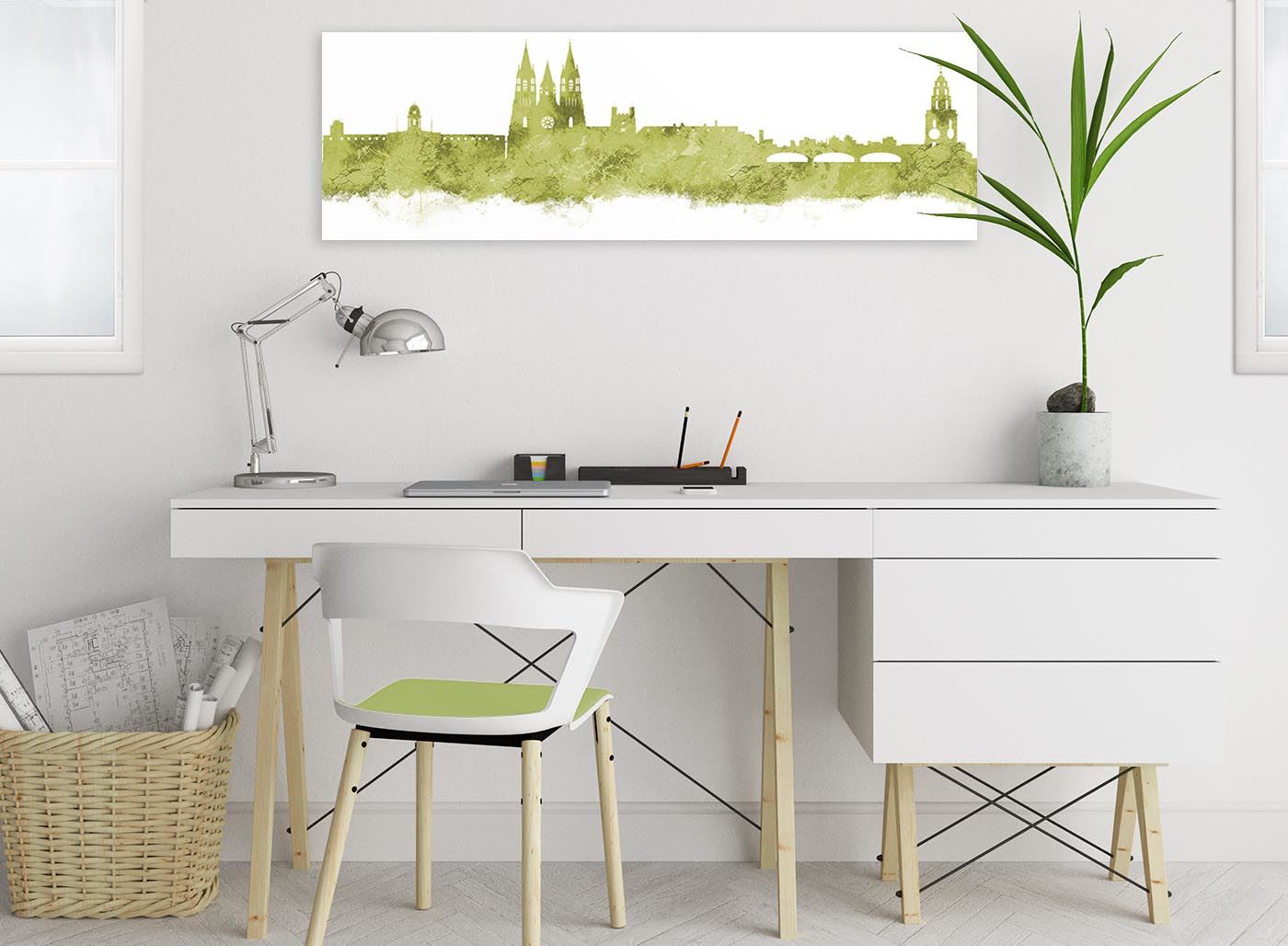 Cork Skyline Canvas Wall Art Print - 17 Colours Available - 94cm wide - Picture 52 of 86