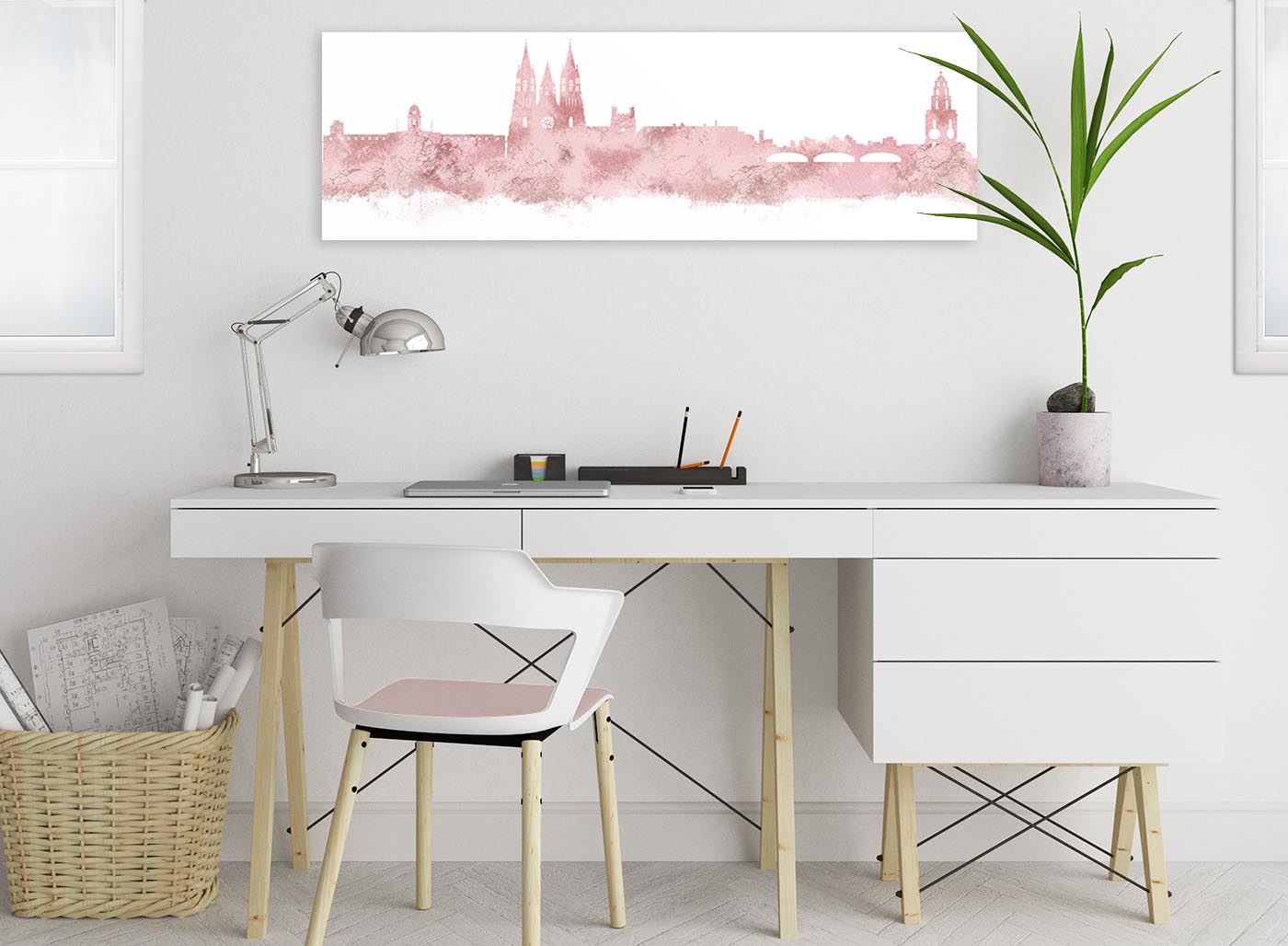 Cork Skyline Canvas Wall Art Print - 17 Colours Available - 94cm wide - Picture 12 of 86