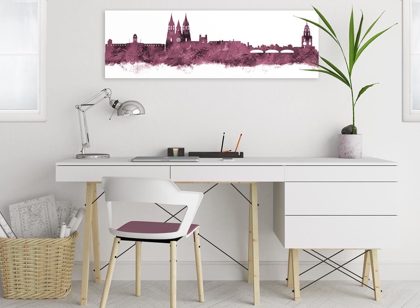 Cork Skyline Canvas Wall Art Print - 17 Colours Available - 94cm wide - Picture 67 of 86