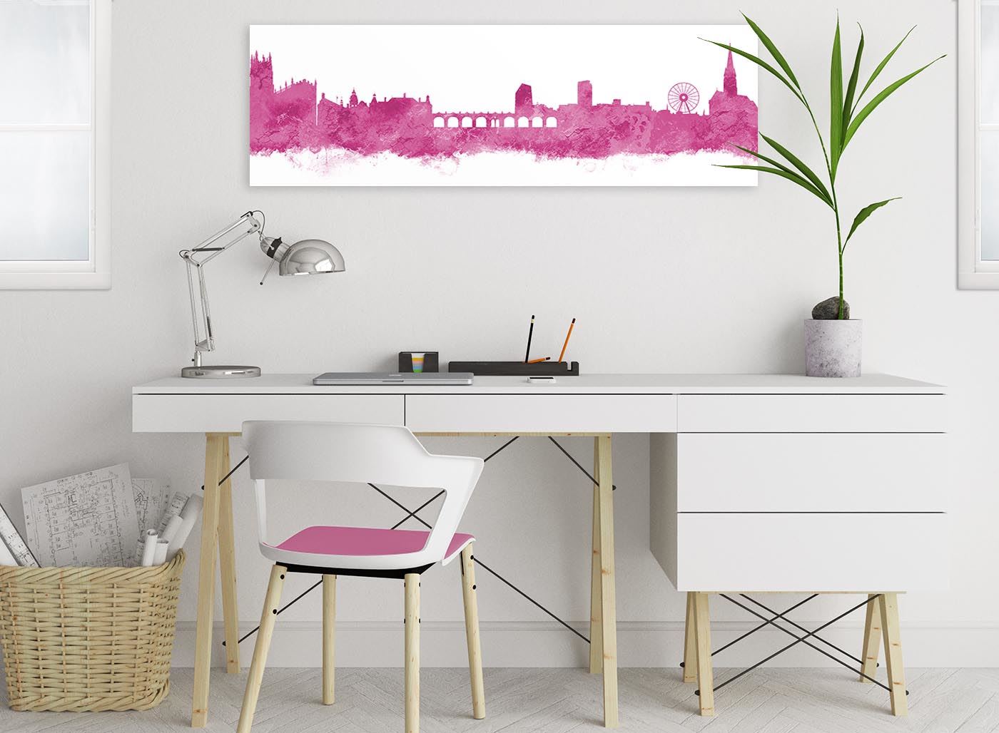 Sheffield Skyline Canvas Wall Art Print - 17 Colours Available - 94cm wide - Picture 46 of 86