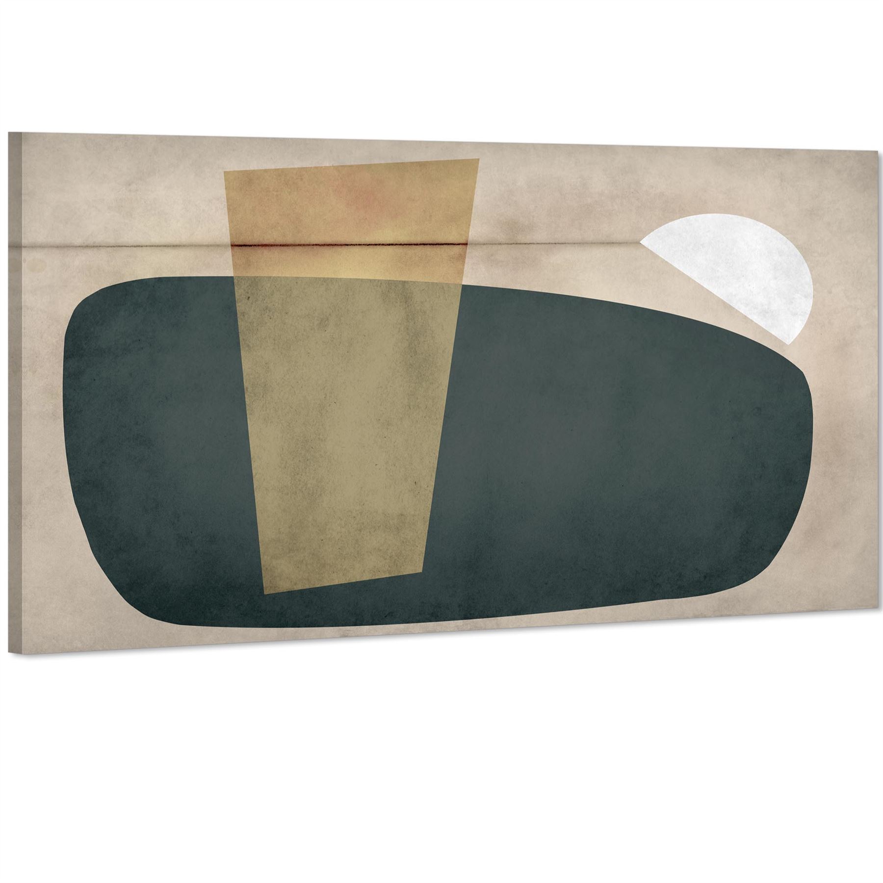 Abstract Beige Green Watercolour Canvas Art Prints - Picture 32 of 55