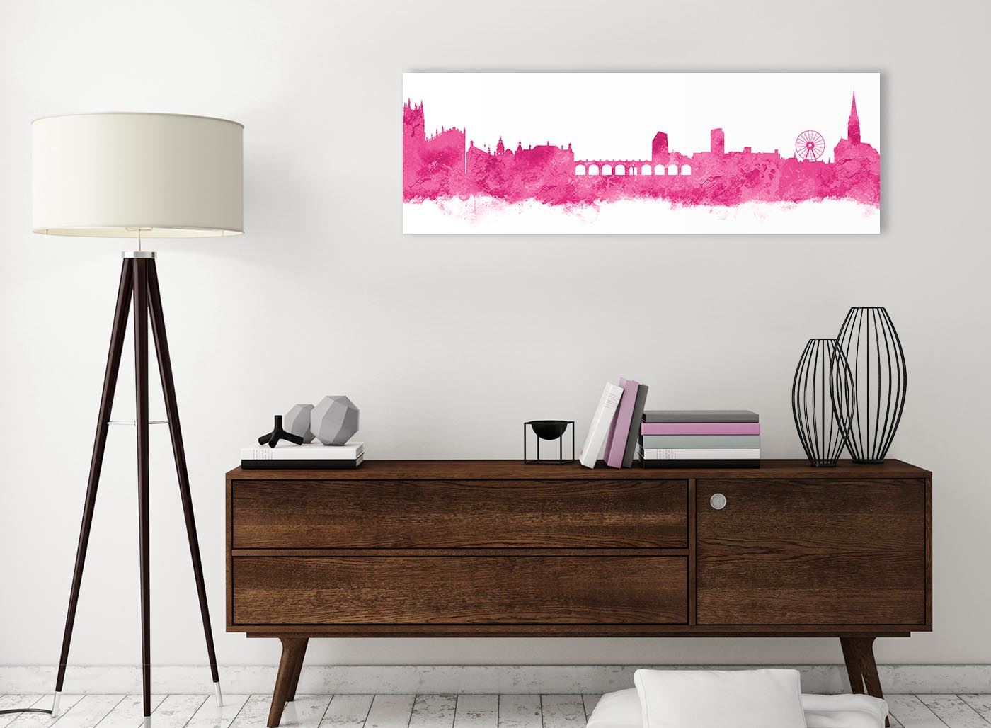 Sheffield Skyline Canvas Wall Art Print - 17 Colours Available - 94cm wide - Picture 43 of 86