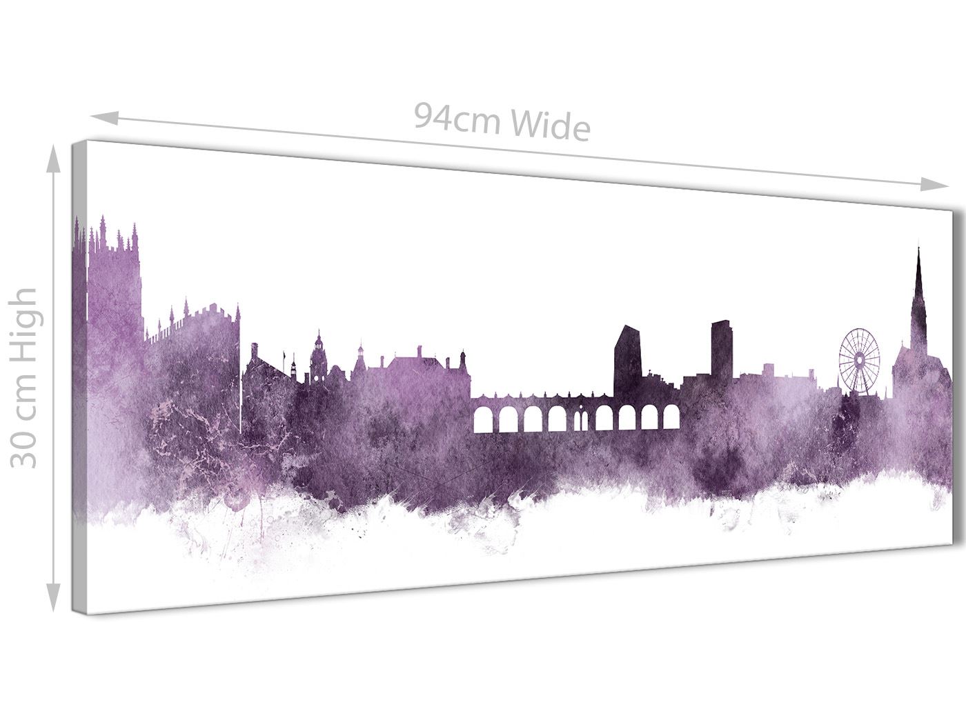 Sheffield Skyline Canvas Wall Art Print - 17 Colours Available - 94cm wide - Picture 69 of 86