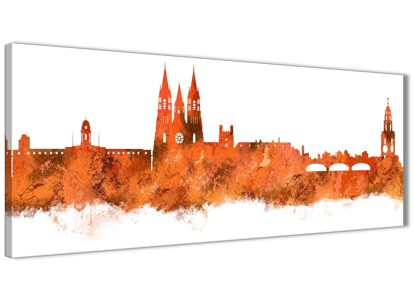 Cork Skyline Canvas Wall Art Print - 17 Colours Available - 94cm wide - Picture 18 of 86
