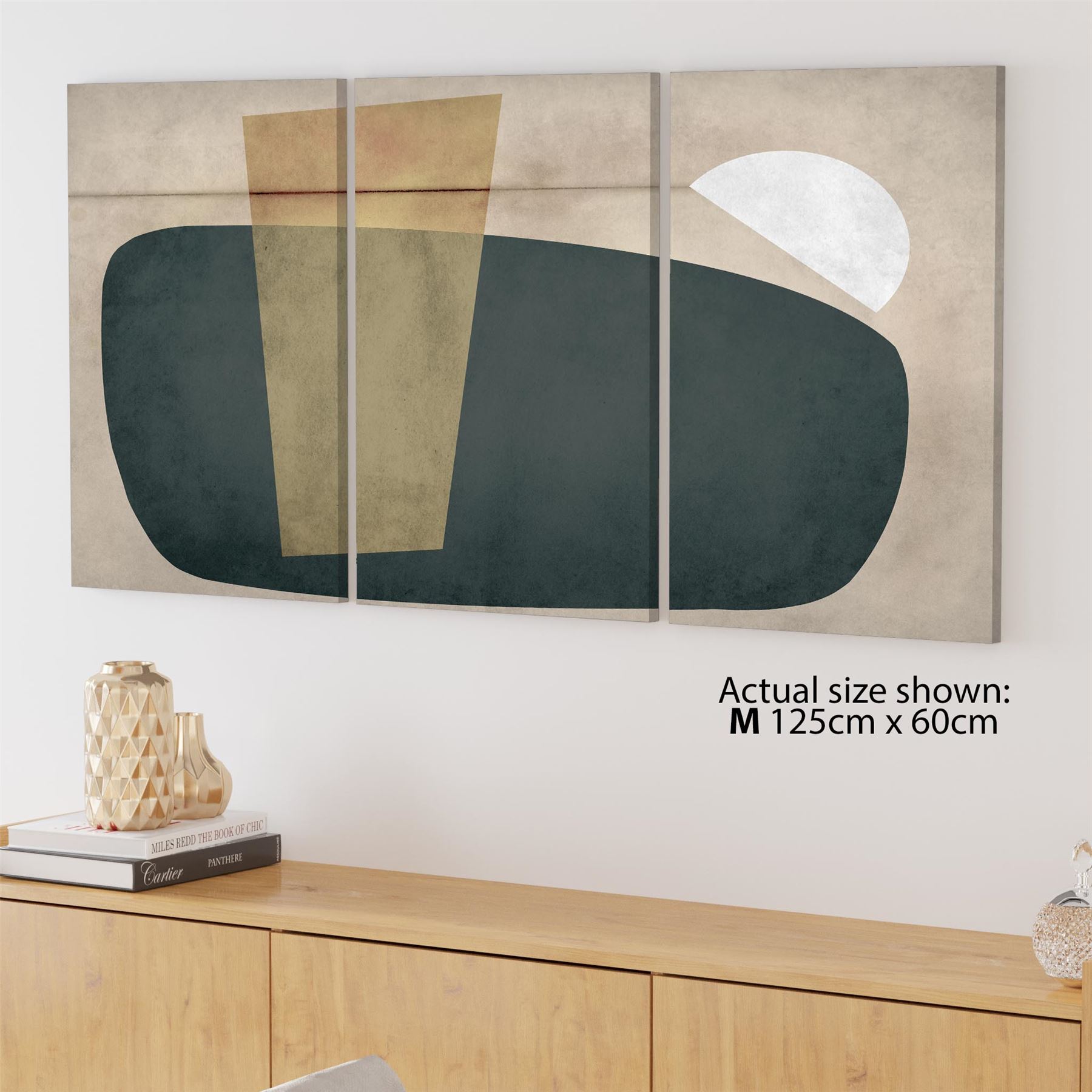 Abstract Beige Green Watercolour Canvas Art Prints - Picture 38 of 55