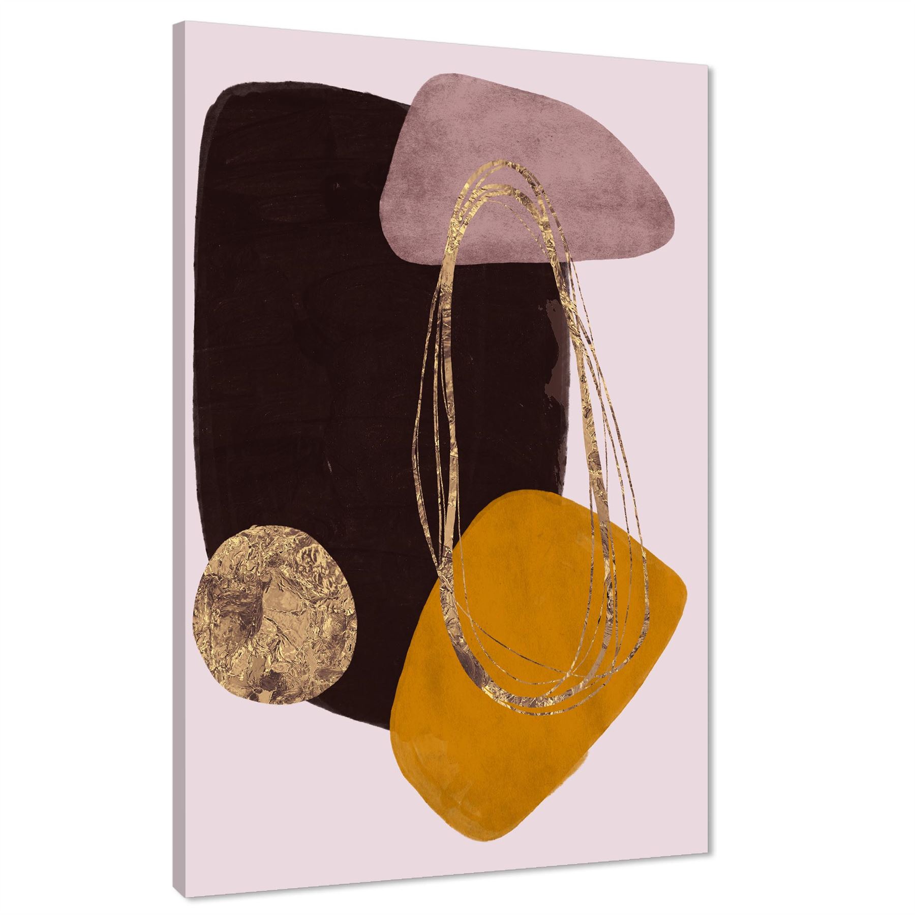 Abstract Pink Brown Graphic Framed Art Prints - Picture 14 of 54