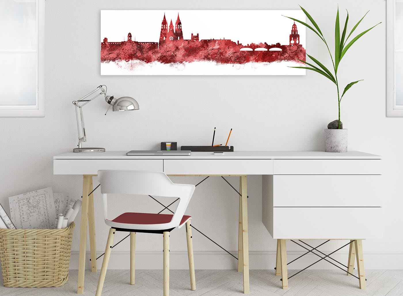 Cork Skyline Canvas Wall Art Print - 17 Colours Available - 94cm wide - Picture 77 of 86